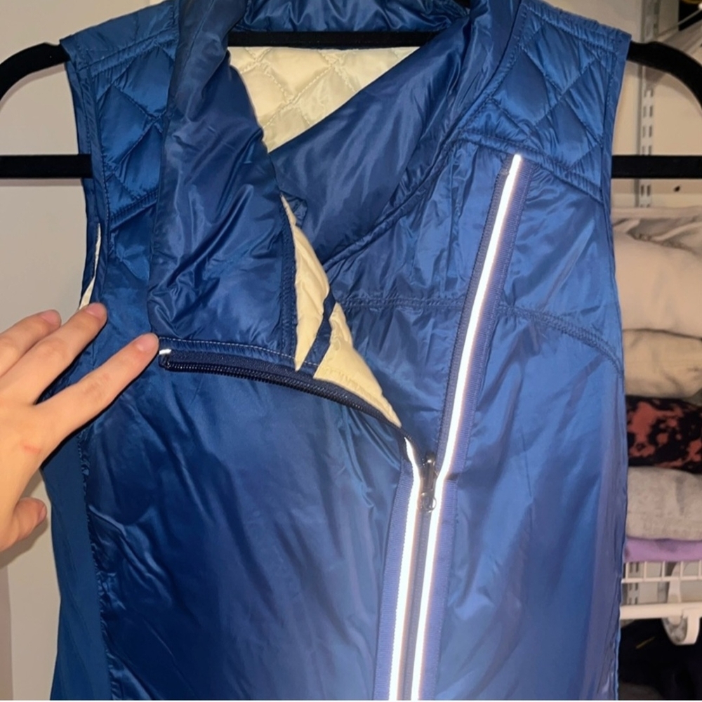 Lululemon Athletica Navy Blue Quilted Vest